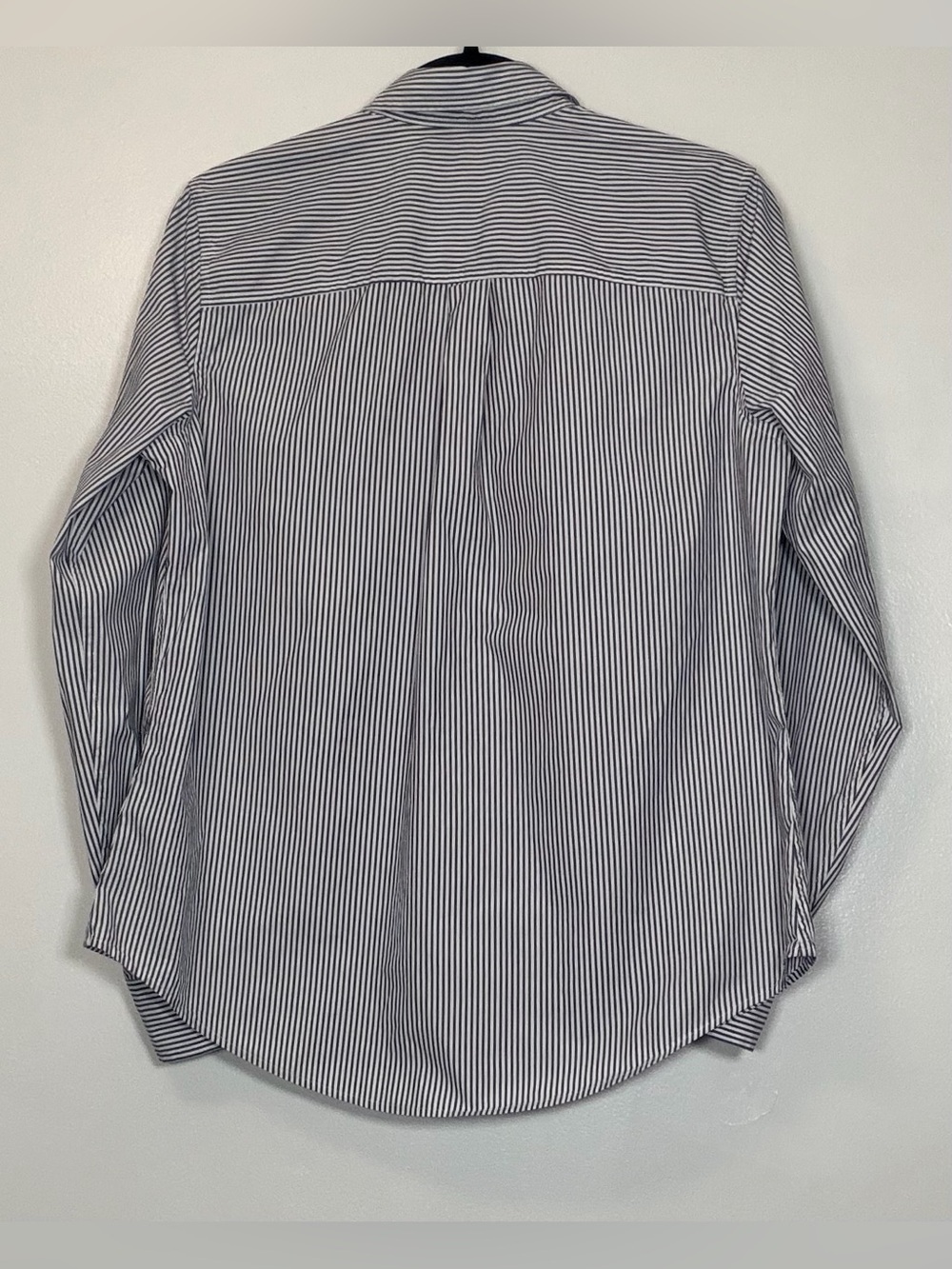 GAP Women’s Perfect Shirt 80s Superfine Poplin Navy and White - Picture 2 of 8